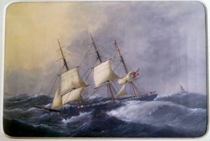 A Three Mats of Commerce in 1882 Watercolour by Edouard Adam (1847-1929) 1882 Paris, Musee de la Marine بواسطة إدوارد ماري آدم