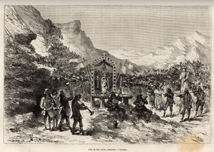 عيد سان إيسيدرو ، راعي الحرفيين وحامي الثقافات ، في تشالكوي (بيرو) ، موكب لأكثر من 1000 هندي من المنطقة المحيطة ، يجلب تمثال القديس إلى مذبح العذراء ، ثم يتم جمعهم جميعًا للعيد ر بواسطة إدوارد ريو