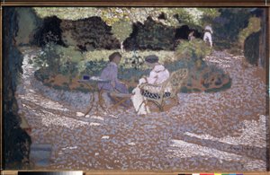 "في الحديقة" (في الحديقة) لوحة لإدوار جان (إدوارد جان) فويلارد (1868-1940) 1895-1898 متحف نابيس بوشكين للفنون الجميلة ، موسكو بواسطة إدوارد فويلارد