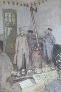 استجواب ضابط فرنسي للسجين الألماني عام 1917 بواسطة إدوارد فويلارد