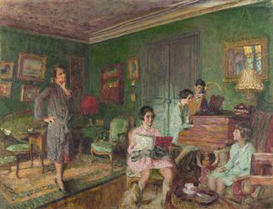 مدام أندريه ورمسر وأطفالها ، 1927 بواسطة إدوارد فويلارد