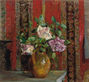 الورود في إبريق. الورود في إبريق ، c.1905 بواسطة إدوارد فويلارد