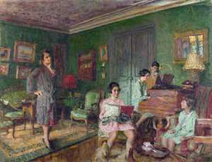 فويلارد ، إدوارد (1868-1940) السيدة أندريه ورمسير وأطفالها زيت على قماش 1927 المتحف الوطني ، لندن 89،2x116،5 بواسطة إدوارد فويلارد