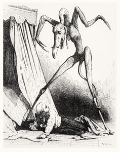 رسم توضيحي لـ Le Diable Amoureux ، ١٨٤٥ بواسطة إدوارد دي بومون