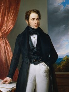صورة لعازف الكمان والملحن جوزيف بينيش 1795-1873 ، 1840. بواسطة إدوارد إندر