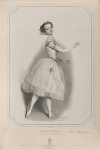 صورة راقصة الباليه ماري تاغليوني 1804-1884 باسم ساتانيلا ، 1853.