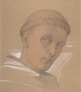 دراسة رأس القديس أغسطينوس لرسم مادونا والطفل ... 1846. بواسطة إدوارد فون شتاينل
