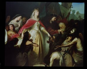 تفاصيل عن استقبال الملوك الكاثوليك للأسرى المسيحيين بعد غزو ملقة عام 1487 بواسطة إدواردو خافيير رامون كانو دي لا بينا