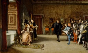 عرض خوان دي أوسترياس للإمبراطور كارلوس الخامس في يوستي ، 1869