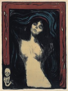 مادونا المحبة امرأة 1895-1900 بواسطة إدوارد مونش