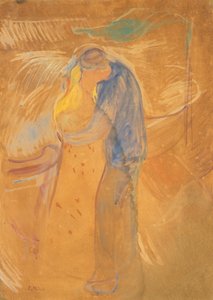 القبلة ، 1906-1907. بواسطة إدوارد مونش