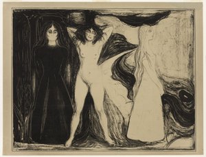امرأة (أبو الهول) بواسطة Edvard Munch