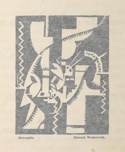نيوكاسل بواسطة إدوارد وادزورث من بلاست لا. 1، مجلة Vorticist بواسطة إدوارد ألكسندر وادزورث