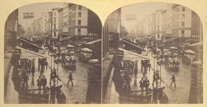 برودواي في يوم ممطر ، 1859. بواسطة إدوارد أنتوني