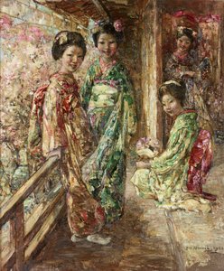 في حديقة يابانية بواسطة إدوارد أتكينسون هورنيل