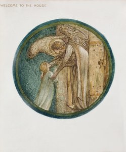 كتاب الزهور: الحادي والثلاثون. مرحبًا بكم في المنزل ، 1905 (litho مع الغواش على الورق) بواسطة إدوارد بورن جونز