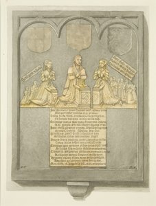 Thorne's Monumental Brass في كنيسة St Werburgh (قلم رصاص وألوان مائية على ورق) بواسطة إدوارد كاشين