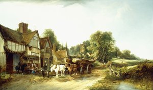 عربة الأخشاب ، 1845 بواسطة إدوارد تشارلز ويليامز