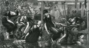 The Garden Court ، من سلسلة Briar Rose بواسطة إدوارد كولي (بعد) بيرن جونز