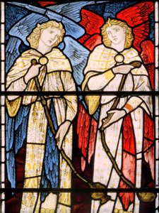 Censing Angels، 1869 (زجاج ملون) بواسطة إدوارد بورن جونز