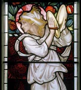 Waterford ، St Michael & All Angels ، Morris & Co. ، Edward Burne-Jones ، تفاصيل Miriam ، 1872 بواسطة إدوارد بورن جونز