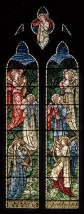 Wilden ، All Saints ، Morris & Co. ، Edward Burne-Jones ، John Henry Dearle (1859-1932) ، Angels Of Paradise ، Angel Musicians ، 1902-1914 ، لويزا ، ألفريد ، بالدوينز ، رئيس الوزراء ، الميثودي ، الأسياد بواسطة إدوارد كولي وديلي بيرن جونز