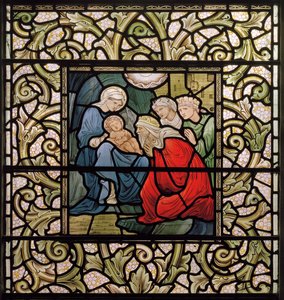 Wilden ، All Saints ، Morris & Co. ، Edward Burne-Jones ، John Henry Dearle (1859-1932) ، عشق المجوس ، 1902-1914 ، لويزا ، ألفريد ، بالدوينز ، رئيس الوزراء ، الميثودي ، ورسيسترشاير ، الفنون