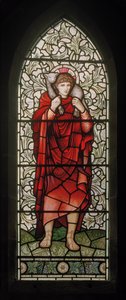 Wilden ، All Saints ، Morris & Co. ، Edward Burne-Jones ، John Henry Dearle (1859-1932) ، The Good Shepherd ، 1902-1914 ، Louisa ، Alfred ، The Baldwins ، رئيس الوزراء ، الميثودي ، Worcestershire ، Arts & Craft