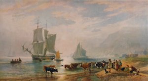 أمسية صيفية: ماشية إنزال ، 1858 ، 1935 بواسطة إدوارد دنكان