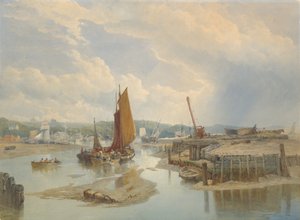 بلدة على مصب في لو تايد ، 1868. بواسطة إدوارد دنكان