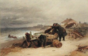 The Look Out ، حوالي عام 1850 (ألوان مائية على ورق) بواسطة إدوارد دنكان