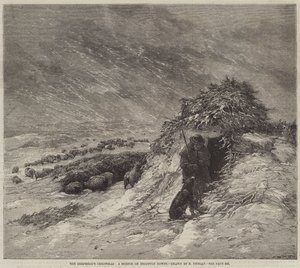 عيد الميلاد الراعي ، رسم تخطيطي في برايتون داونز بواسطة إدوارد دنكان