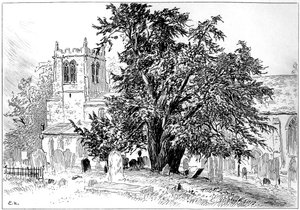 كنيسة Snitterfield ، Snitterfield ، Warwickshire ، 1885.
