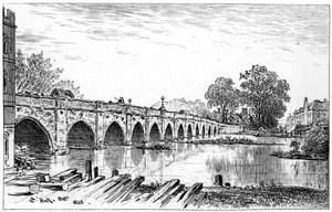 جسر ستراتفورد ، ستراتفورد أبون آفون ، وارويكشاير ، 1885.