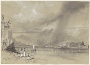 إيزولا بيلا ، بحيرة ماجيوري ، 1839. بواسطة إدوارد لير