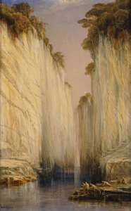The Marble Rocks - Nerbudda Jubbulpore ، 1882 بواسطة إدوارد لير