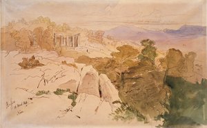 معبد أبولو في باساي ، اليونان ، 1849 بواسطة إدوارد لير