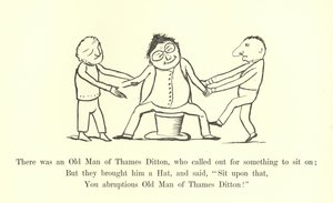 كان هناك رجل عجوز من Thames Ditton ، الذي دعا إلى شيء للجلوس عليه بواسطة إدوارد لير