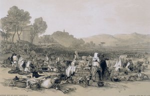 مشاهد في روما وضواحيها: معرض SantAnatolia بواسطة إدوارد لير