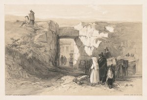 مناظر لروما ومحيطها: بوابة الأتري القديمة ، 1841. بواسطة إدوارد لير