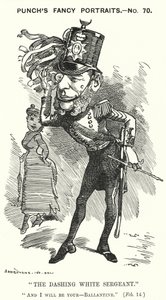 Punch cartoon: William Ballantine, English Serjeant-at-Law (engraving) بواسطة إدوارد لينلي (بعد) سامبورن