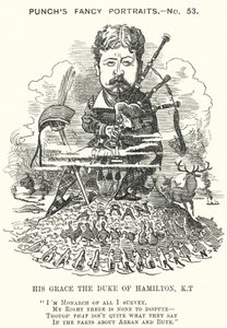 Punch cartoon: William Douglas Hamilton بواسطة إدوارد لينلي (بعد) سامبورن