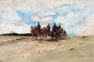 المدفعية الملكية ، فريق مدفع ميداني في المسيرة ، 1897