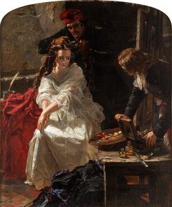 شارلوت كورداي في سجن كونسيرجيري 1862.