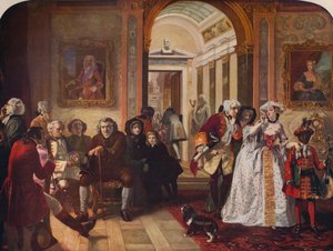 د.جونسون في Ante-Room of Lord Chesterfield ، 1748 ، c1915 بواسطة إدوارد ماثيو وارد