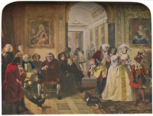 دكتور جونسون في الغرفة السابقة للورد تشيسترفيلد ، انتظار الجمهور ، 1748 ، 1845 ، c1950. بواسطة إدوارد ماثيو وارد