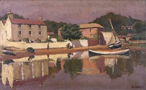 "The Strand ، Laugharne" ، ١٩٣١ بواسطة إدوارد مورلاند لويس