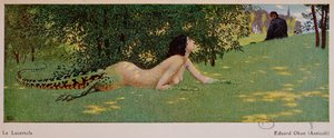 لوسرتولا (نصف أنثى ، نصف سحلية خضراء) ، 1908