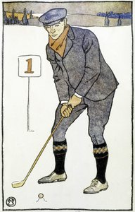 Calendar: “” Golf Calendar”” by Edward Penfield بواسطة إدوارد بينفيلد