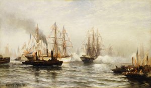 استقبال إيزير في خليج نيويورك ، 20 يونيو 1885 ، 1885